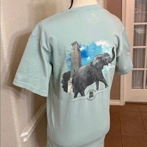 Tuskwear light green University of Alabama elephant shirt pocket tee Size S